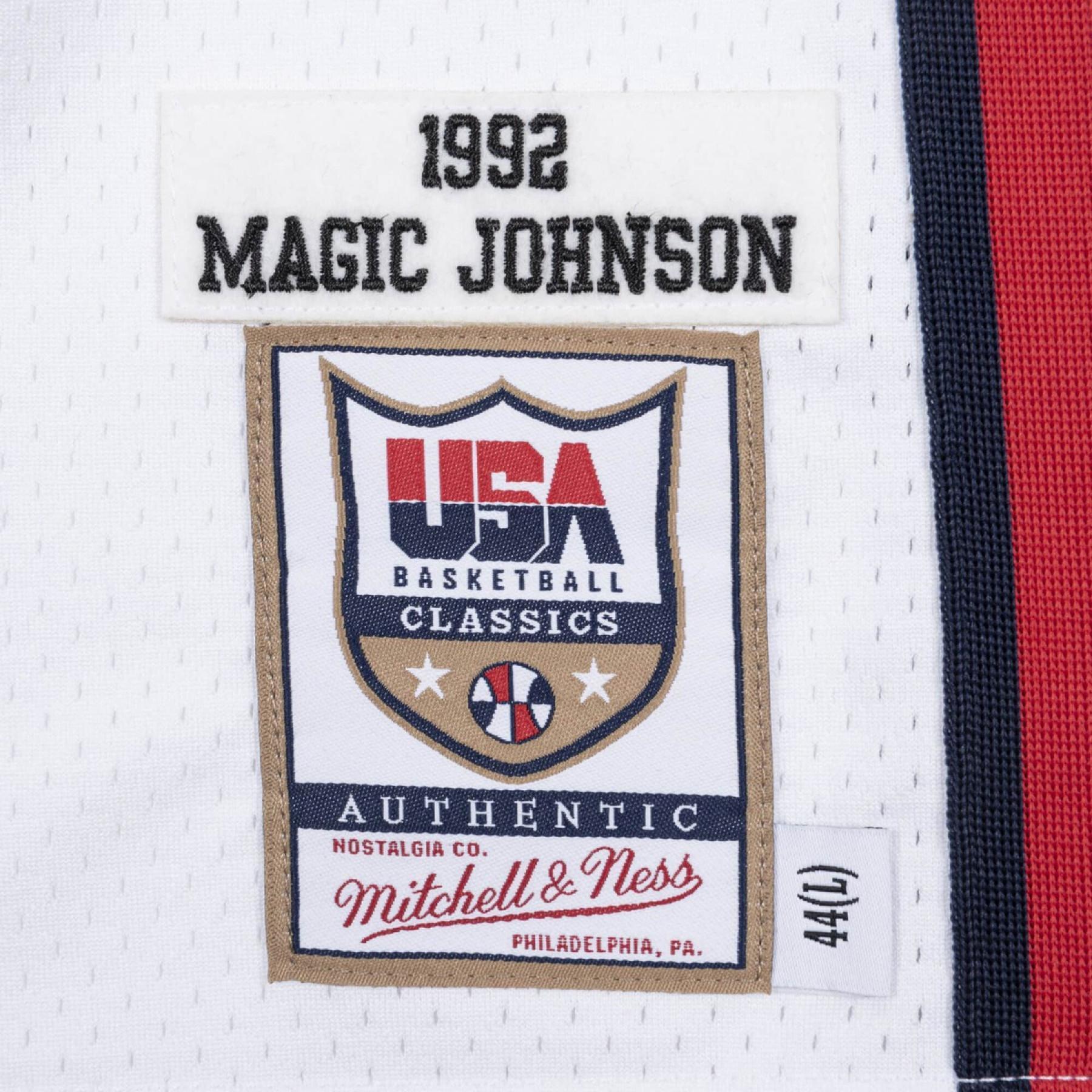 Autentyczna koszulka domowa zespołu USA Magic Johnson 1992