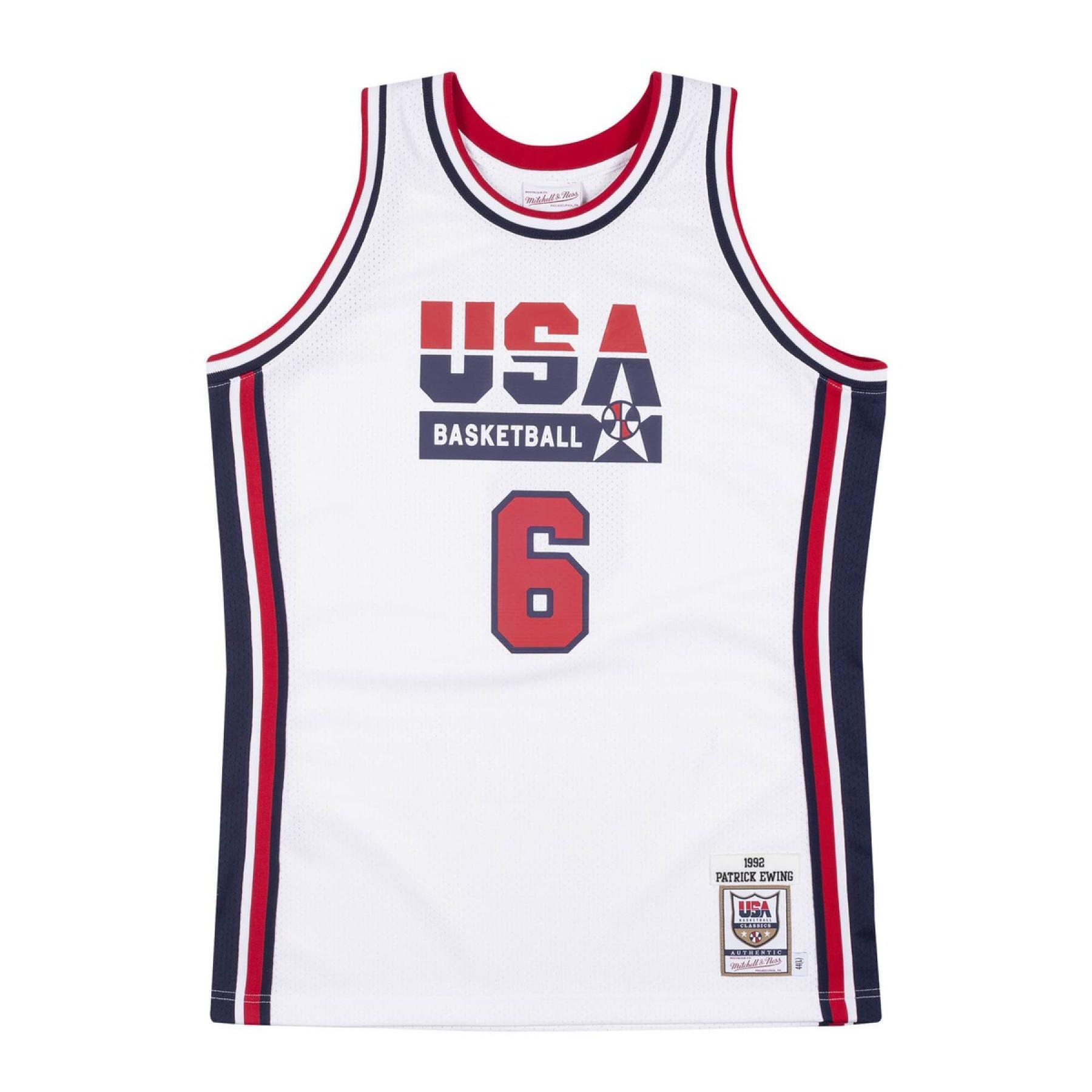 Autentyczna koszulka domowa zespołu USA Patrick Ewing 1992