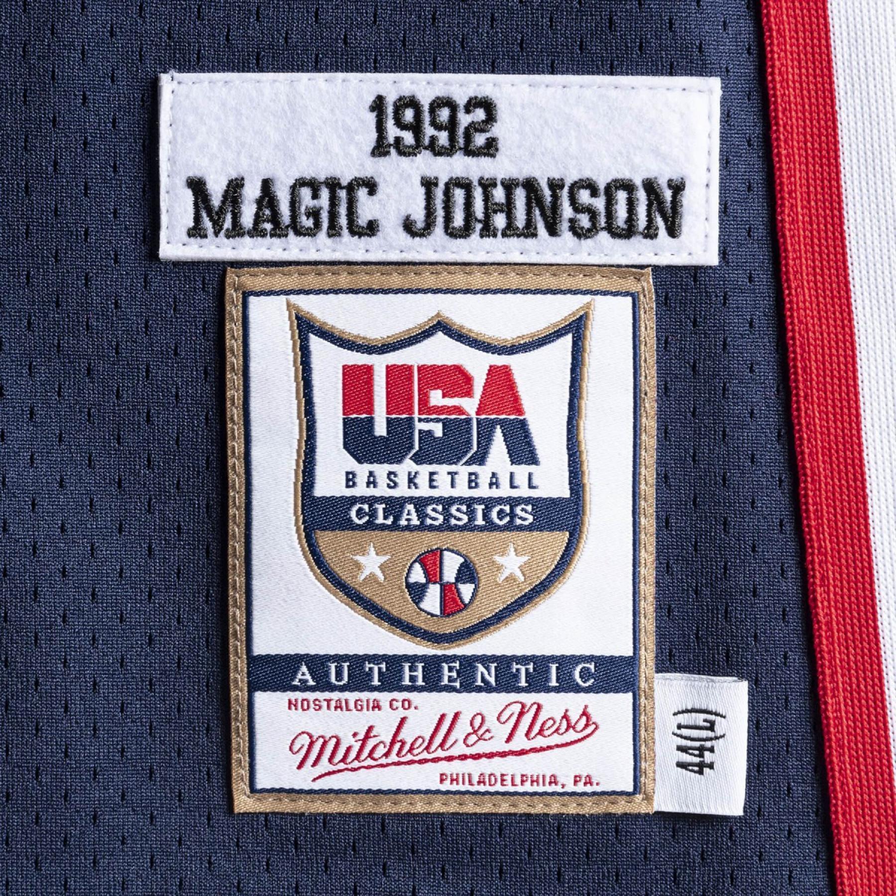 Autentyczna koszulka drużyny USA nba Magic Johnson