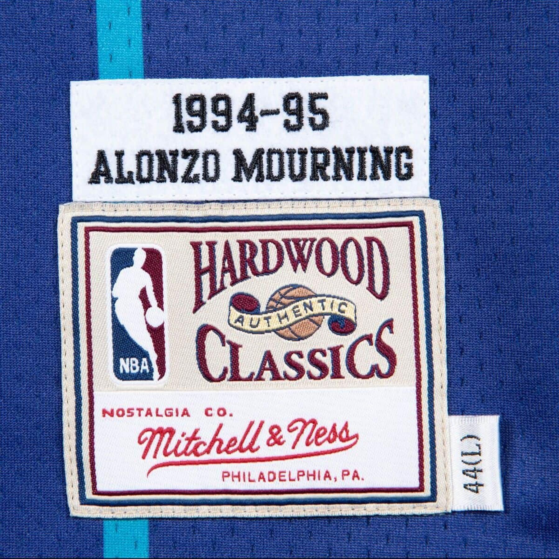Autentyczna koszulka Charlotte Hornets Alonzo Mourning 1995