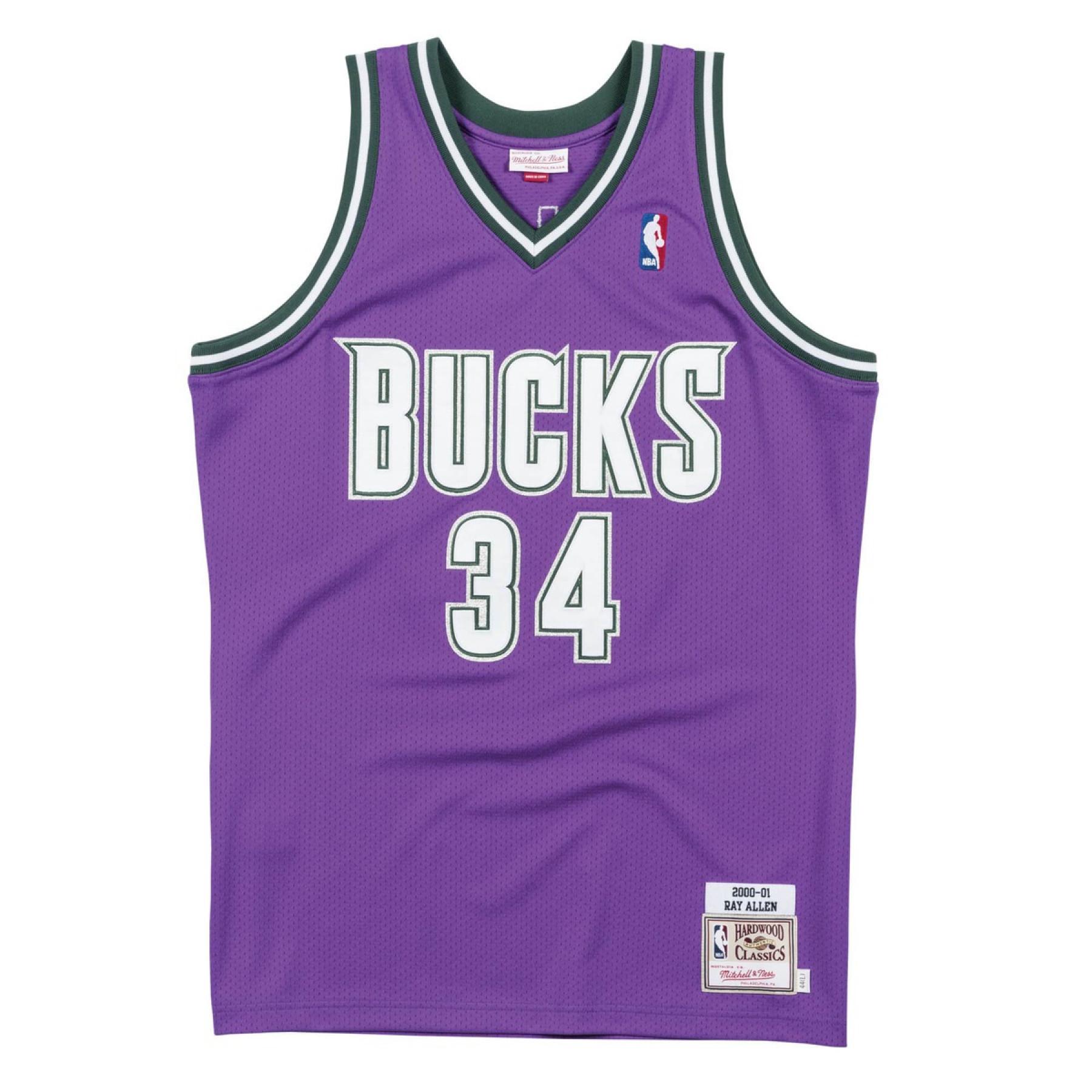 Autentyczna koszulka Milwaukee Bucks Ray Allen 2000/01