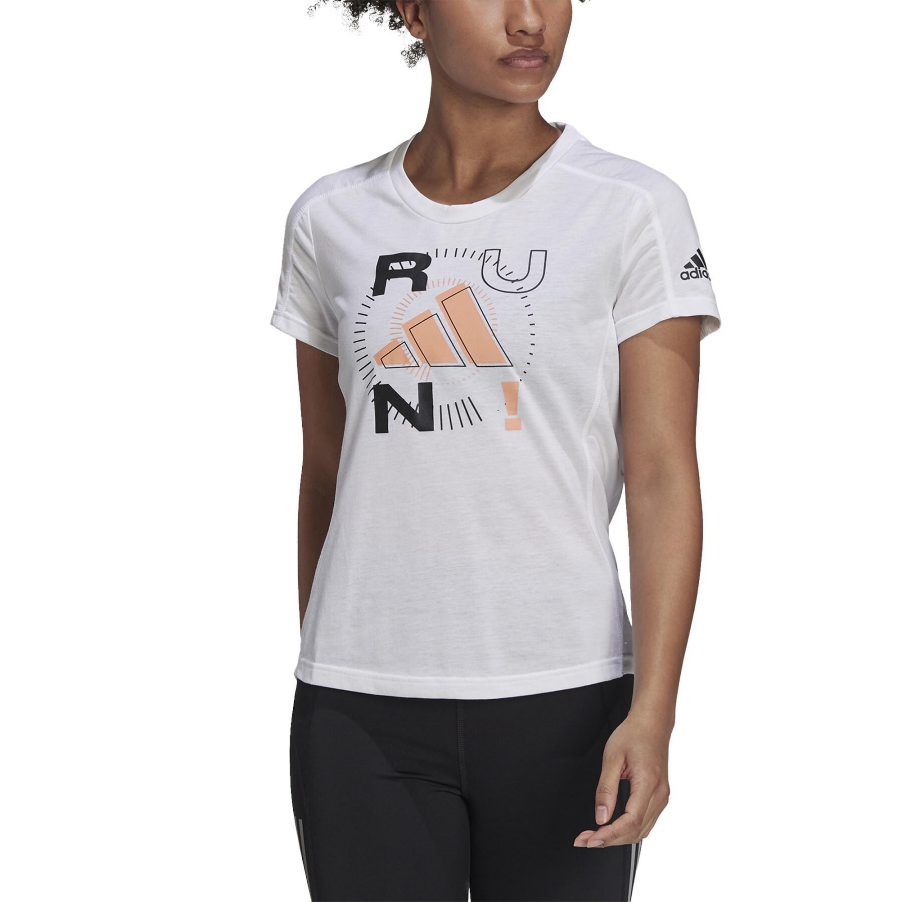 Koszulka damska adidas Run Logo