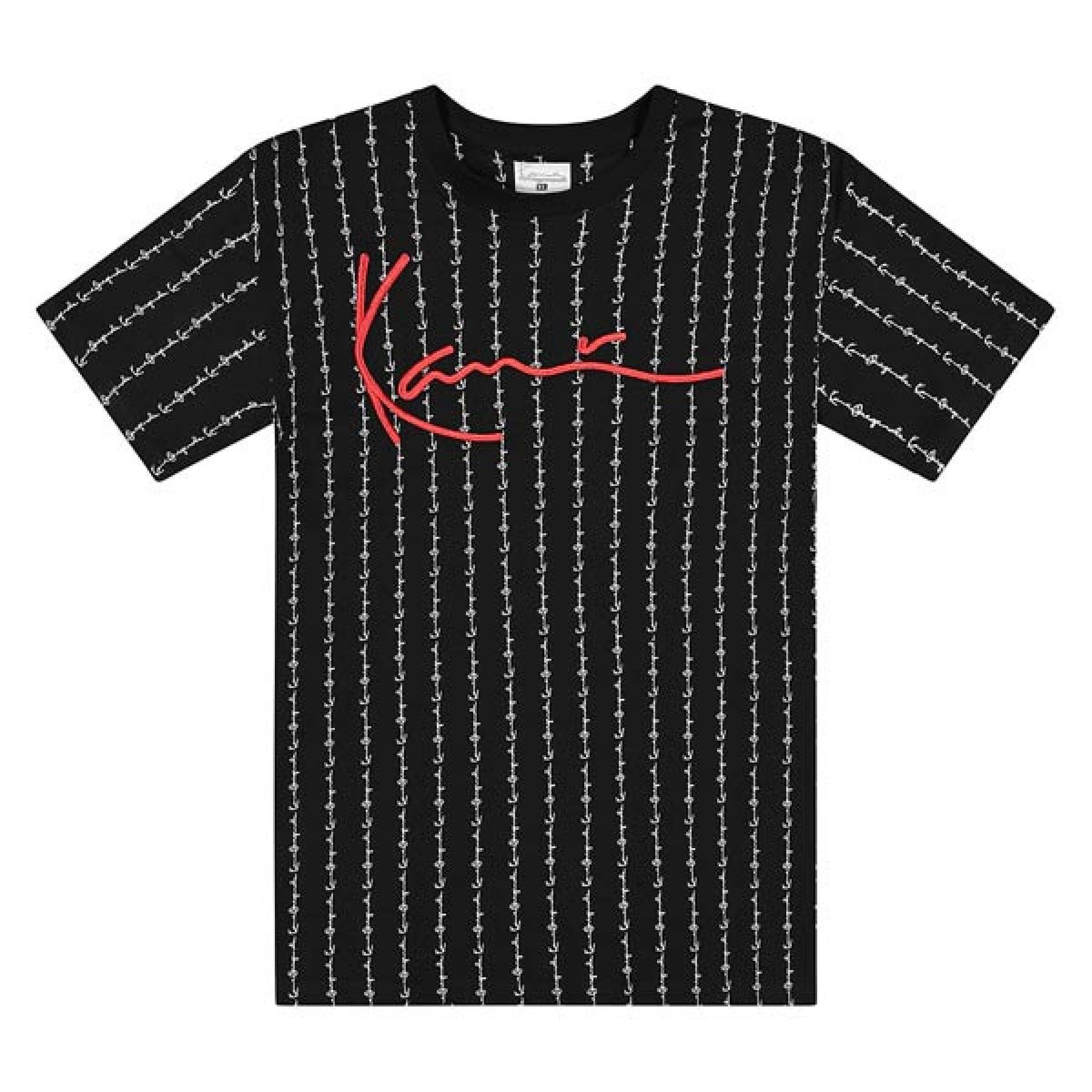 Koszulka Karl Kani Signature Logo Pinstripe