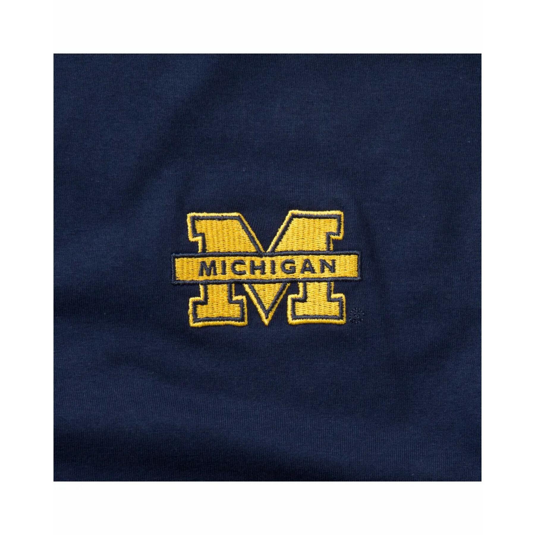 T-shirt uniwersytet michigan haftowane logo