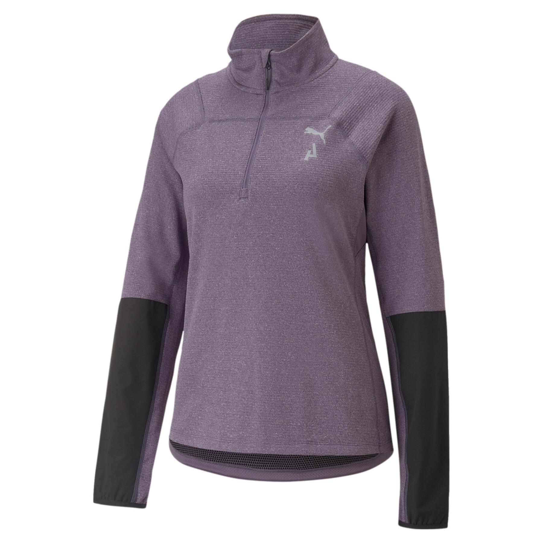 Sweatshirt 1/2 zip polipropylenowy dla kobiet Puma Season