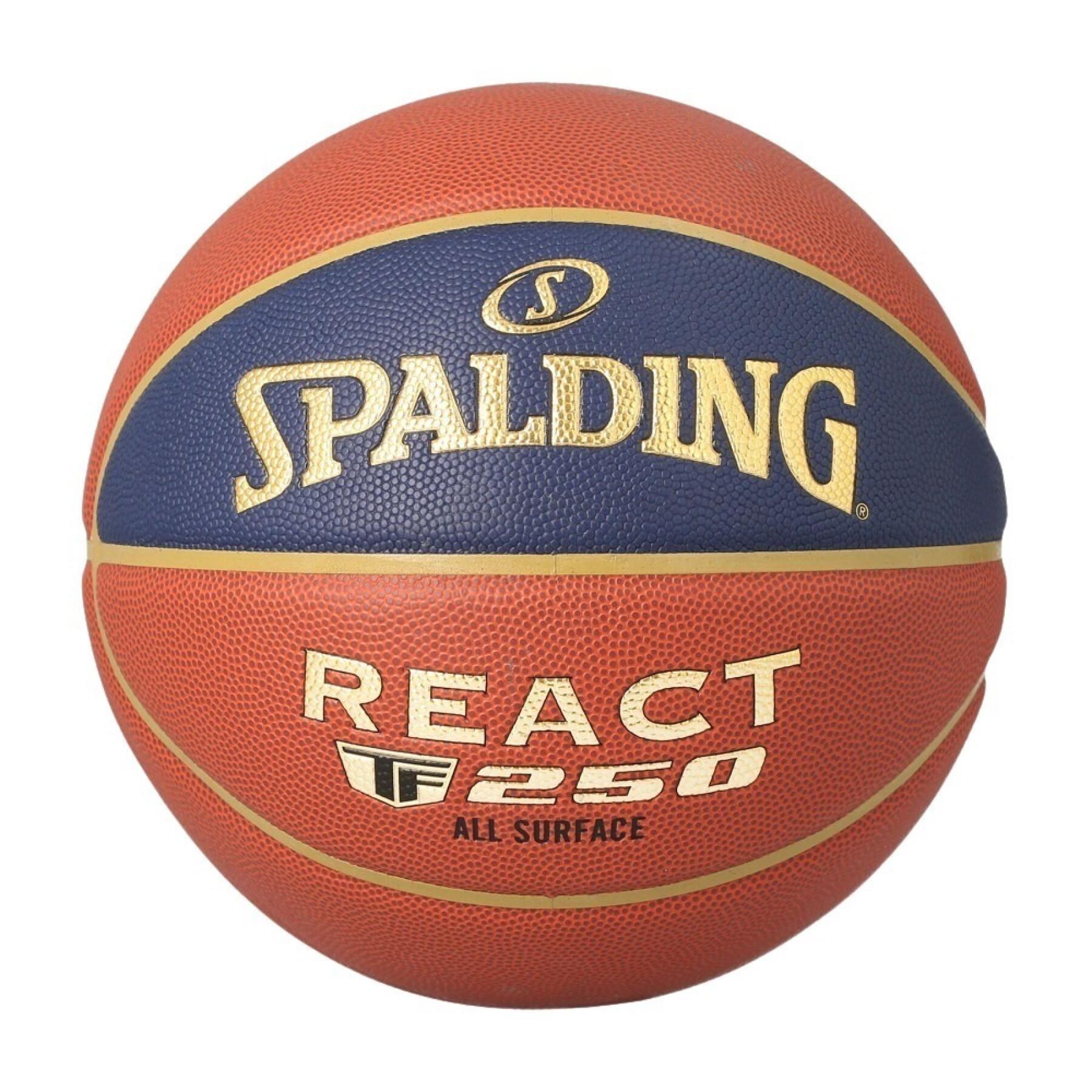 Piłka do koszykówki Spalding LNB React TF 250 Composite