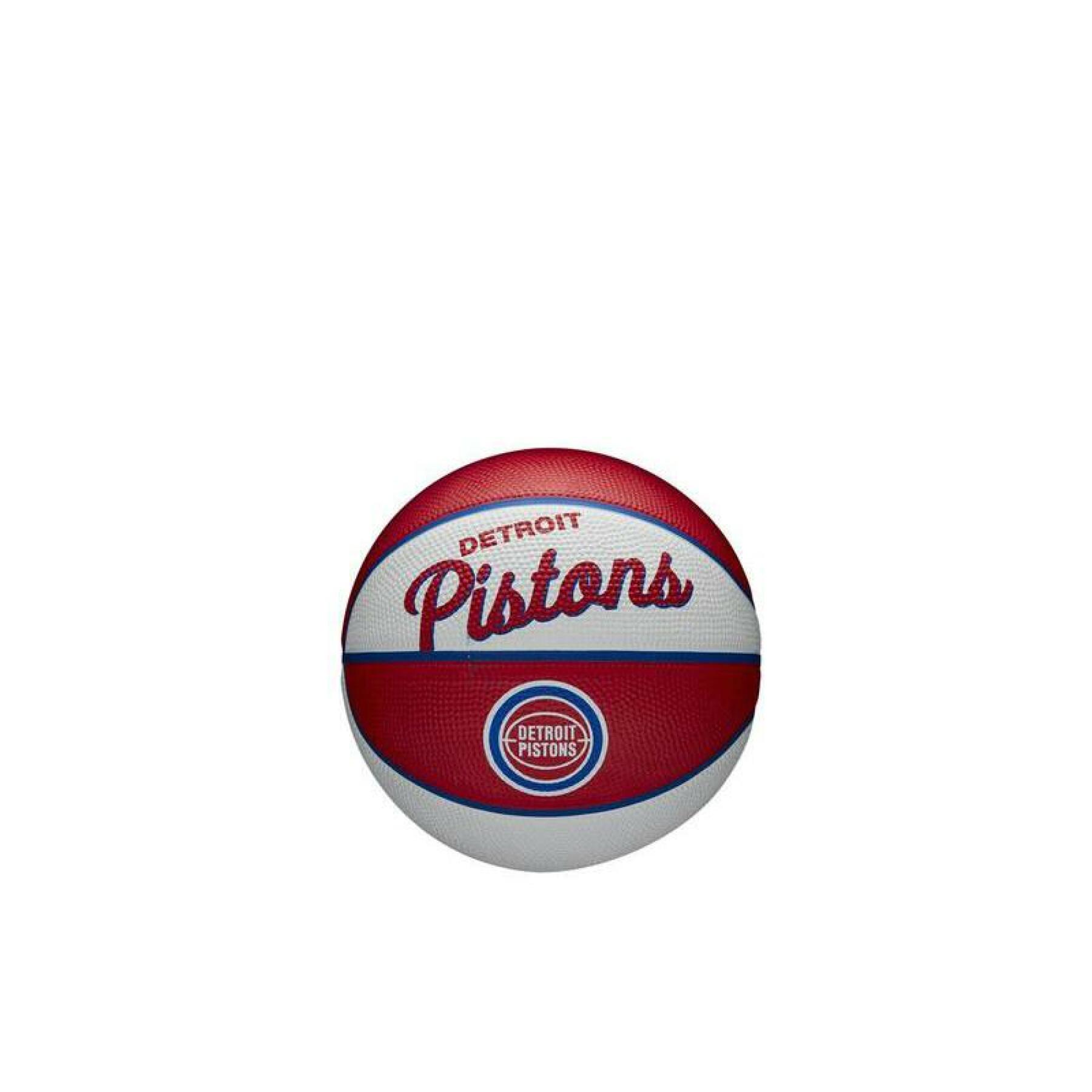 Mini NBA retro piłka Detroit Pistons