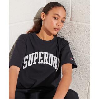 Damski gładki T-shirt Superdry Varsity Arch