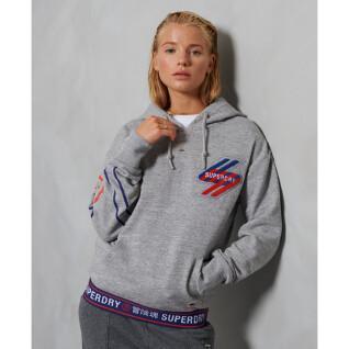 Damska wzorzysta bluza z kapturem Superdry Sportstyle