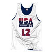 Autentyczna koszulka drużyny USA reversible practice John Stockton