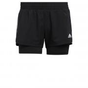 Szorty damskie adidas Pacer 3-Bandes Woven Two-in-One