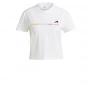 Koszulka damska adidas Gradient Logo Cropped