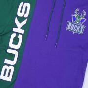 Bluza z kapturem z krótkim rękawem Milwaukee Bucks split